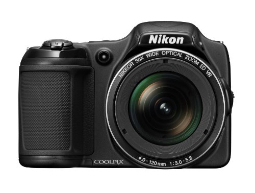 Nikon COOLPIX L820 16 MP CMOS Digital Camera with 30x Zoom Lens and Full HD 1080p Video (Black) (OLD MODEL) (Renewed)