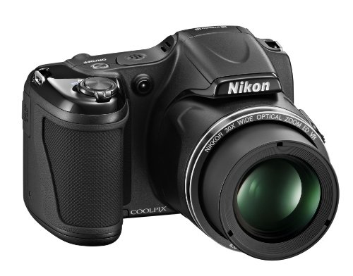 Nikon COOLPIX L820 16 MP CMOS Digital Camera with 30x Zoom Lens and Full HD 1080p Video (Black) (OLD MODEL) (Renewed)