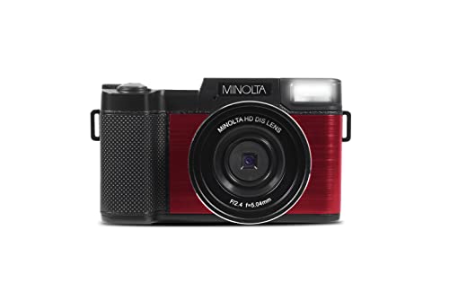 Minolta MND30 30 MP / 2.7K Ultra HD Digital Camera (Red)