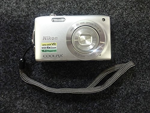 Nikon COOLPIX S3300 16 MP Digital Camera with 6x Zoom NIKKOR Glass Lens and 2.7-inch LCD (Silver) (Discontinued by Manufacturer)