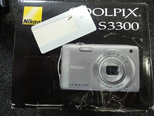 Nikon COOLPIX S3300 16 MP Digital Camera with 6x Zoom NIKKOR Glass Lens and 2.7-inch LCD (Silver) (Discontinued by Manufacturer)