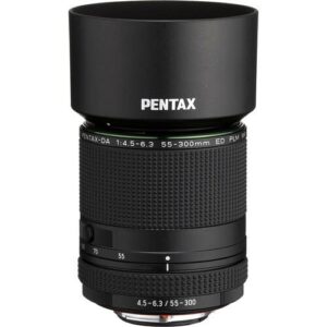 Pentax K-70 DSLR Camera with 18-135mm Lens and 55-300mm f/4.5-6.3 ED PLM WR RE Lens Bundle (4 Items)