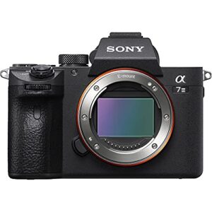 Sony a7 III Mirrorless Camera Body Only Bundle + Deluxe DSLR Camera Case + 128GB Ultra Speed Memory Bundle