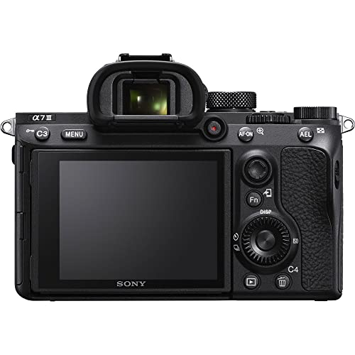 Sony a7 III Mirrorless Camera Body Only Bundle + Deluxe DSLR Camera Case + 128GB Ultra Speed Memory Bundle