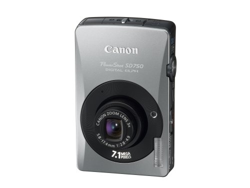 Canon PowerShot SD750 7.1MP Digital Elph Camera with 3x Optical Zoom (Black)