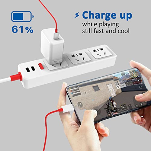 OnePlus Warp Charger, 65W Warp Charger Block Replacement for OnePlus Nord 2 5G/9 Pro/9RT/9/9R/8T+ 5G/8T,10V 6.5A Warp65 OnePlus Fast Wall Charger Adapter with 3.3ft USB C Warp Charger Cable