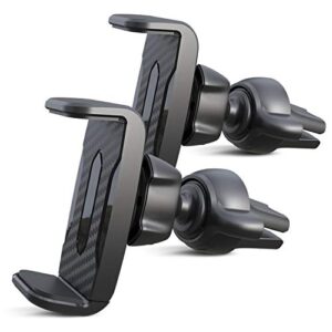 [2 pack]apps2car vent car phone holder, air vent phone holder for car, car vent phone mount, car air vent clip holder, universal phone car mount, cellphone holder with expandable grip,vent mount phone