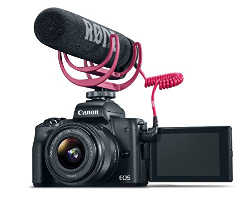 Canon EOS M50 Mirrorless Video Creator Kit with EF-M 15-45mm Lens, Rode VIDEOMIC GO Microphone, and Memory Card, Black