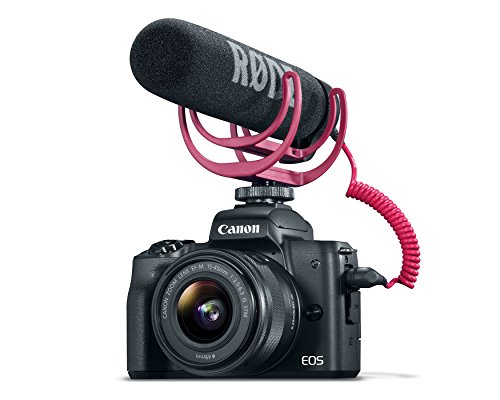 Canon EOS M50 Mirrorless Video Creator Kit with EF-M 15-45mm Lens, Rode VIDEOMIC GO Microphone, and Memory Card, Black