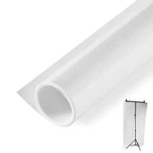 meking 48x80 inch pvc backdrop matte&smooth pvc background white background backdrop paper for product video photography photo studio