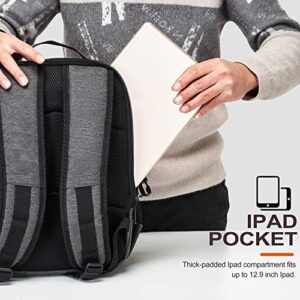 Golkcurx Camera Bag for DSLR/SLR Cameras，Camera Backpack Waterproof for Photographers Dark Grey S