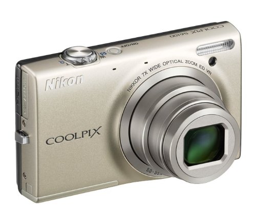 Nikon COOLPIX S6100 16 MP Digital Camera with 7x NIKKOR Wide-Angle Optical Zoom Lens and 3-Inch Touch-Panel LCD (Silver) (OLD MODEL)