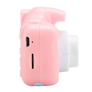 Portable Mini Cute Children Kid Digital Video Camera Toy with 2.0in IPS TFT Color Screen Eye-Friendly Supporting Taking Photos Recording Videos DIY Photos (Pink)