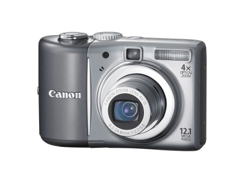 Canon PowerShot A1100IS 12.1 MP Digital Camera with 4x Optical Image Stabilized Zoom and 2.5-inch LCD (Silver) (OLD MODEL)