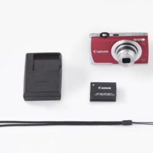 Canon PowerShot A2500 16.0 MP Digital Camera with 5X Optical Zoom and 720p HD Video Recording (Red)