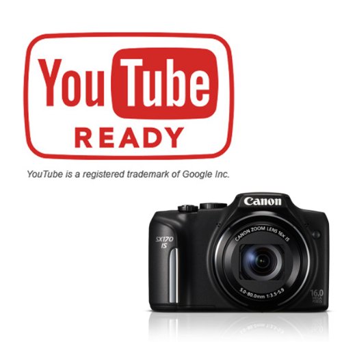 Canon PowerShot SX170 IS 16.0 MP Digital Camera, Black (discontinued by manufacturer)