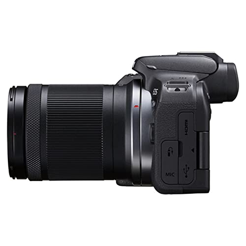 R10 Mirrorless Digital Camera with RF-S 18-150mm f/3.5-6.3 is STM Lens + 128GB Memory + Case + Tripod + Filters + More (Renewed)