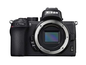 nikon z50 body mirrorless camera (209-point hybrid af, high speed image processing, 4k uhd movies, high resolution lcd monitor) voa050ae