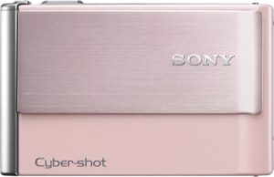 sony cybershot dsc-t70 8.1mp digital camera with 3x optical zoom with super steady shot image stabilization (pink) (old model)