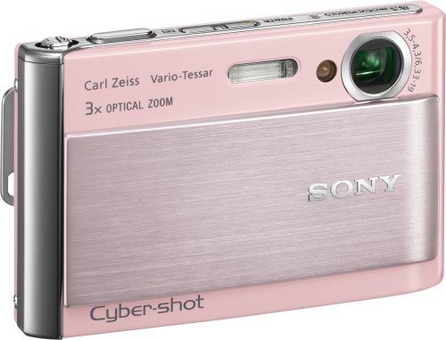 Sony Cybershot DSC-T70 8.1MP Digital Camera with 3x Optical Zoom with Super Steady Shot Image Stabilization (Pink) (OLD MODEL)