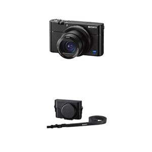 sony rx100va (newest version) 20.1mp digital camera and premium jacket case (lcjrxk/b) for rx100 series digital still cameras
