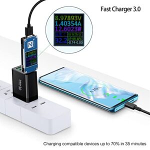 Fast Charging 3.0 Wall Charger, 4-Ports USB Wall Charger, iSeekerKit 3.0 USB Charger with Fast USB Adaptive Adapter Block Compatible for 10W Wireless Charger Galaxy S9 S8 Note 8 9,Tablet,iPhone,Pad