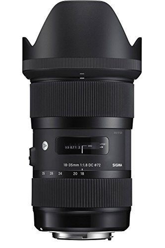 Sigma 18-35mm F1.8 Art DC HSM Lens for Canon DSLR Cameras (210101) USB Dock + 64GB SD Card & Advanced Holiday Photo & Travel Bundle (6 Items)