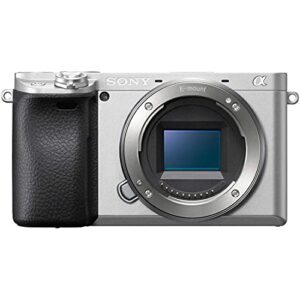 sony alpha a6400 mirrorless digital camera [body only] – wi-fi and nfc enabled, (silver)
