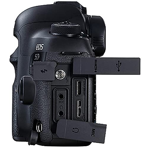 Canon EOS 5D Mark IV DSLR Camera w/EF 24-105mm f/4L is II USM + 75-300mm F/4-5.6 III + EF 50mm F/1.8 STM Lenses + 64GB Memory + Back Pack Case + Tripod, TTL Flash, Filters, & More (28pc Bundle)