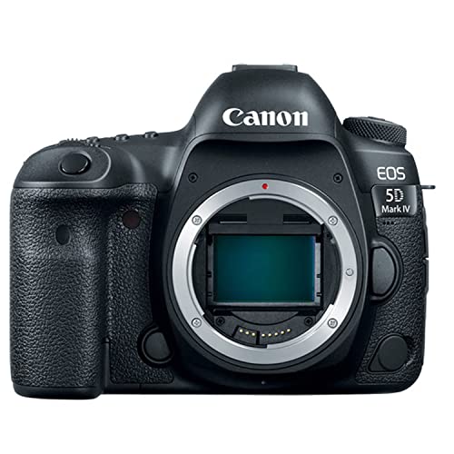 Canon EOS 5D Mark IV DSLR Camera w/EF 24-105mm f/4L is II USM + 75-300mm F/4-5.6 III + EF 50mm F/1.8 STM Lenses + 64GB Memory + Back Pack Case + Tripod, TTL Flash, Filters, & More (28pc Bundle)