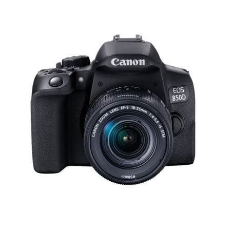 Canon EOS 850D (Rebel T8i) DSLR Camera with 18-55mm & 75-300mm Lens Bundle + 420-800mm MF Zoom Lens + 2X 32GB Sandisk Memory + Accessory Bundle Including Auxiliary Lenses, Tripod, Camera case & More