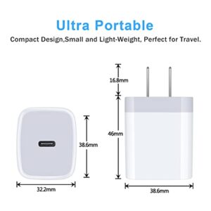 USB C Charger Box,Samsung Phone Charger Block Fast Charging Wall Plug Adapter for Samsung Galaxy A14 5G/A13/A23/A54/A53/S23/A03s/S21 FE/Z Fold4/S22/Z Flip4,iPhone 14 Pro Max/13/12/11/X/8,Pixel 7 Pro/6