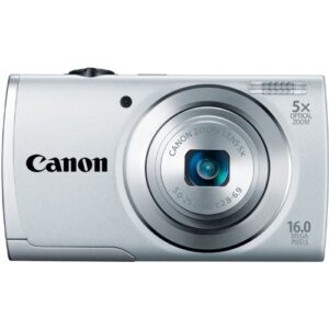 canon powershot a2500 16mp digital camera with 5x optical image stabilized zoom with 2.7-inch lcd (silver) (old model)