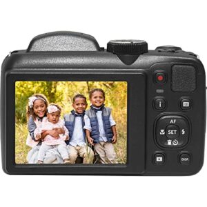 Kodak PIXPRO AZ255 Digital Camera + SanDisk 32GB Memory Card (2) + Digital Camera/Video Case (Black)