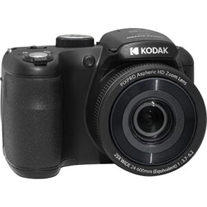 Kodak PIXPRO AZ255 Digital Camera + SanDisk 32GB Memory Card (2) + Digital Camera/Video Case (Black)
