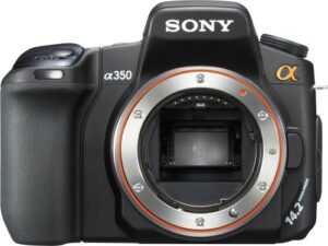 sony alpha dslra350 14.2mp digital slr camera with super steadyshot image stabilization (body only)