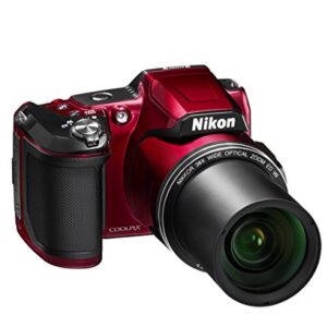 Nikon COOLPIX L840 Digital Camera with 38x Optical Zoom and Built-In Wi-Fi (Red)