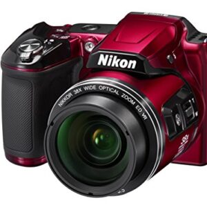 Nikon COOLPIX L840 Digital Camera with 38x Optical Zoom and Built-In Wi-Fi (Red)