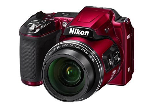 Nikon COOLPIX L840 Digital Camera with 38x Optical Zoom and Built-In Wi-Fi (Red)