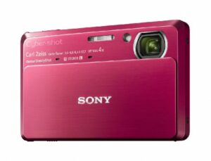 sony dsc-tx7 10.2mp cmos digital camera with 4x zoom with optical steady shot image stabilization and 3.5 inch touch screen lcd (red)