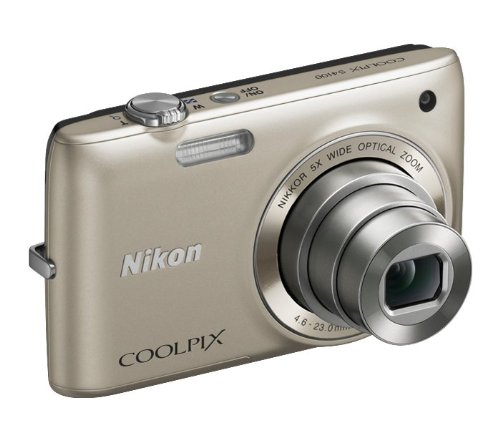 Nikon COOLPIX S4100 14 MP Digital Camera with 5x NIKKOR Wide-Angle Optical Zoom Lens and 3-Inch Touch-Panel LCD (Silver)