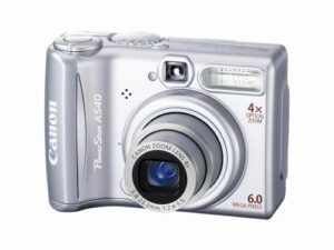 canon powershot a540 6mp digital camera with 4x optical zoom