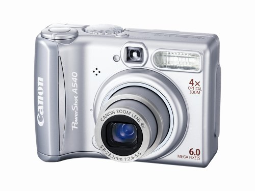 Canon PowerShot A540 6MP Digital Camera with 4x Optical Zoom