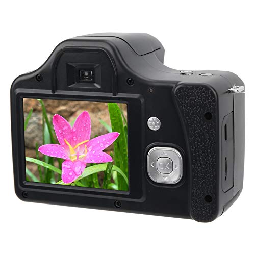 SALUTUY Digital Camera, Lightweight and Portable 24MP Photo Shooting 3in LCD HD Screen Point and Shoot Camera for Home Use for Travel(Standard Version + Wide-Angle Lens)