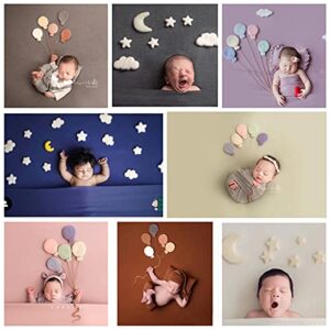 Infant Baby Boy Girl Photo Shoots Posing Moon Star Backdrops Newborn Photography Background Props Accessories