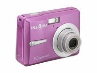 insignia ns-dsc7p09 7mp digital camera (pink)