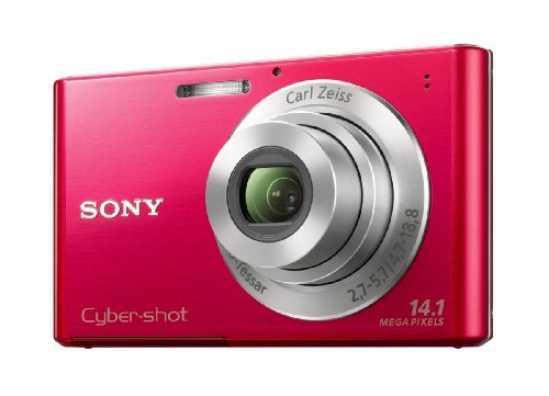 Sony DSC-W330 14.1MP Digital Camera with 4x Wide Angle Zoom with Digital Steady Shot Image Stabilization and 3.0 inch LCD (Red)