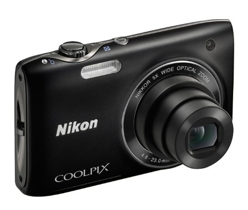 Nikon COOLPIX S3100 14 MP Digital Camera with 5x NIKKOR Wide-Angle Optical Zoom Lens and 2.7-Inch LCD - Black