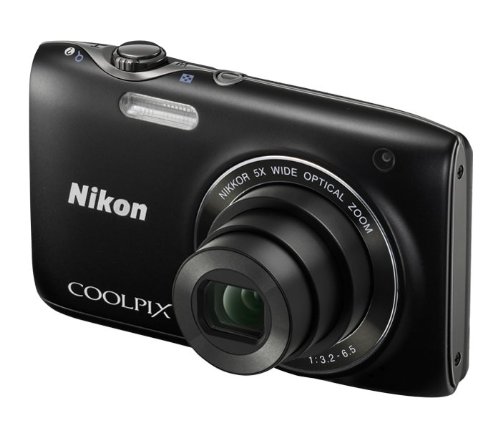 Nikon COOLPIX S3100 14 MP Digital Camera with 5x NIKKOR Wide-Angle Optical Zoom Lens and 2.7-Inch LCD - Black