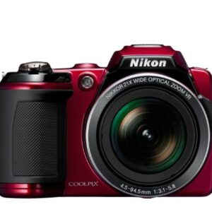 Nikon COOLPIX L120 14.1 MP Digital Camera with 21x NIKKOR Wide-Angle Optical Zoom Lens and 3-Inch LCD (Red) (OLD MODEL)